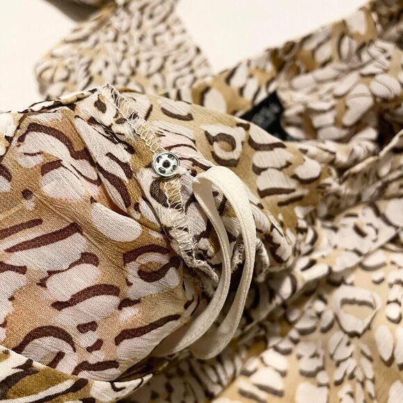 Bob Mackie Leopard Print w Built in Tank Top Womans Size 6 - Picture 11 of 16